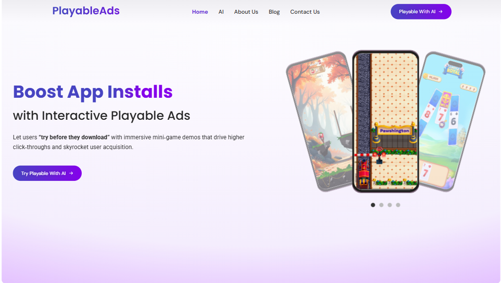 Interactive Playable Ads